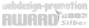 Gewinner des webdesign-promotion AWARD 2003
